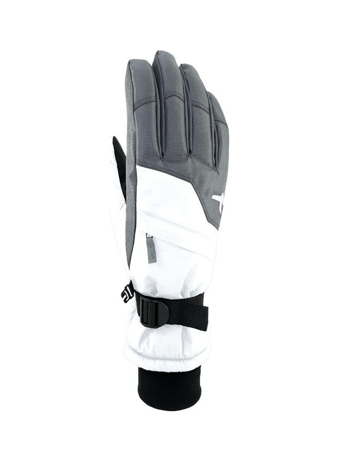 Kombi Women's Pursuit Waterproof Breathable Cold Weather Winter Insulated Ski & Snowboard Gloves with Adjustable Wrist Strap, Gunmetal Black, Medium - Image 1